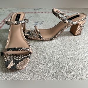 STEVEN by Steve Madden Snakeskin Heels